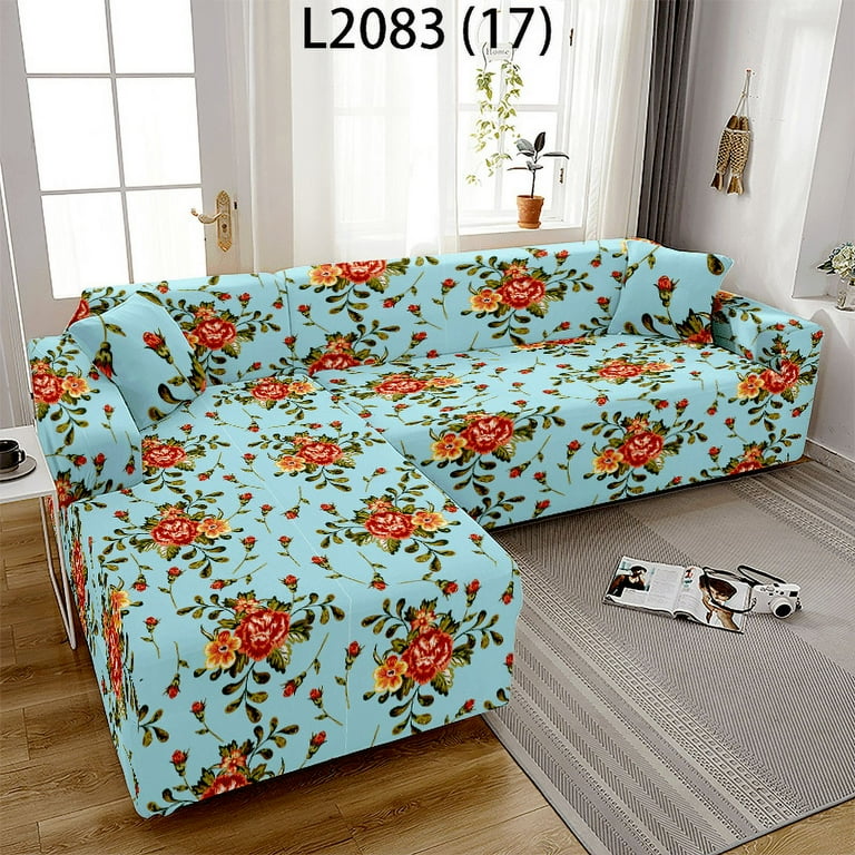 Vintage Floral Elastic Sofa Cover for Living Room Sofa Towel