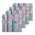 thumbnail image 2 of BZSMCE Towel Cotton Face Towel Soft Hand Towels Fashion Striped Pink-blue Floral Pattern, 2 of 9