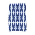 thumbnail image 2 of Simply Daisy, 16 x 25 inch, Ovals and Stripes, Geometric Print Kitchen Towel, Blue, 2 of 2