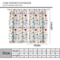 thumbnail image 3 of Mid Century Curtains, Modern Atomic Starburst Abstract Geometric Pattern Window Treatments for Bedroom Living Room,1950s 1960s Vintage Decorative Drapes 2 Panel Sets,63x63 Inch, 3 of 7