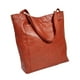 thumbnail image 5 of Bolso de hombro para mujer jinwen bolso de mano para ir de compras de vacaciones Marrón, 5 of 8