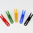 thumbnail image 3 of HEVIRGO Golfeur en Alliage d'Aluminium Putting Green Fork Golf Divot Marqueur Outil Accessoire de Terrain, Rouge, 3 of 10