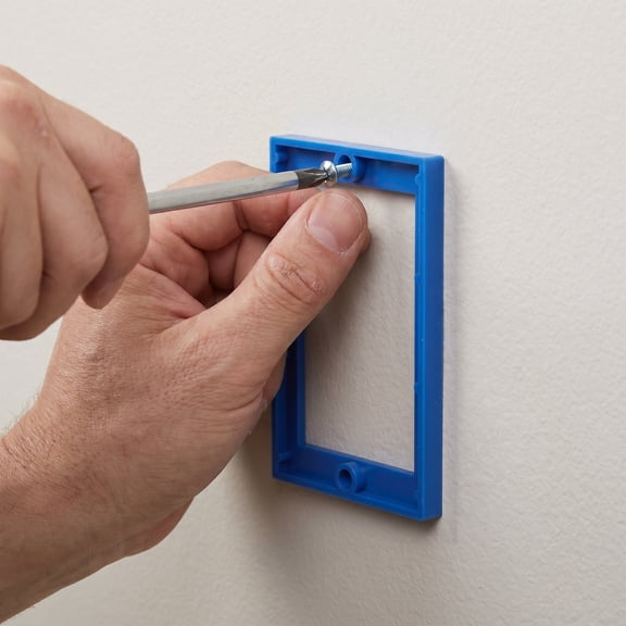 OULII Blue Plastic Outlet Box Extender for Electrical Box Depth Adjustment