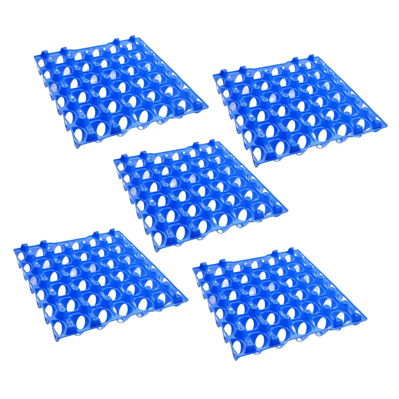 Nishiyuenyi 30 Grid Egg Tray Cabinet Egg Storage Container Egg Holder for Refrigerator 10pcs 5pcs Blue