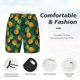thumbnail image 3 of Fotbe Pineapples with Palm Leaves Traje de Baño para Hombre – Shorts de Natación de Secado Rápido con Forro y Bolsillos-Large, 3 of 6