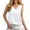 White, variant on Lixiuxyad Summer Tanks Cami Sleeveless Tops Women Fashion Solid Satin Vest Casual V Neck Silk Sleeveless Vest(Beige L)