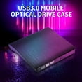 thumbnail image 3 of Ultra-thin Portable USB 3.0 SATA 12.7mm External Optical Drive Enclosure for PC Laptops, 3 of 7