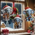 thumbnail image 5 of SLYNSHome Christmas Animal Ornaments,Cute Elephant Christmas Tree Ornaments Hanging Elephant Pendant Decoration for Xmas Home Party Supplies, 5 of 6
