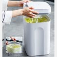 thumbnail image 3 of Inteprter Cubo de basura eléctrico portátil recargable multimodo ajustable LED alimentado por baño inodoro cubo de basura cubo de basura Suministros de limpieza para el hogar Gris oscuro 12L Inteprter HA067622-04, 3 of 6