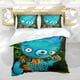 thumbnail image 5 of Hoja Tumbada Conjunto de sábanas temático, trío de piezas, cómodo y amigable con la piel, diseño único, regalo de decoración para el hogar para familiares, amigos y fans, 90 cm * 190 cm, 5 of 6