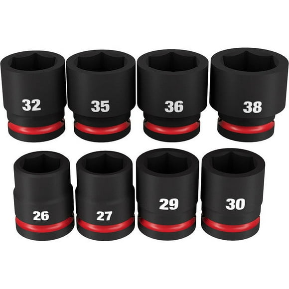 Milwaukee 49-66-7019 8pc SHOCKWAVE Impact Duty 3/4&quot; Drive Metric Standard 6 Point Socket Set