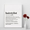 thumbnail image 3 of Hairstylist Definition Print Canvas Wall Art Hair Salon Decor Hairstylist Painting Canvas Poster Framed Ready To Hang Dictionary Artwork Hair Stylist Gift, 3 of 4