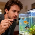 thumbnail image 4 of Aquarium Landscaping Curved Tweezers for Delicate In-Tank Adjustments in Small and Mini Aquariums Precision Metal Tool for Safe Handling and Aquatic Placement, 4 of 5