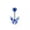 Dark Blue, variant on CZ Animal Bell Button Ring Fashion Butterfly Navel Ring Body Piercing Jewelry-Pink