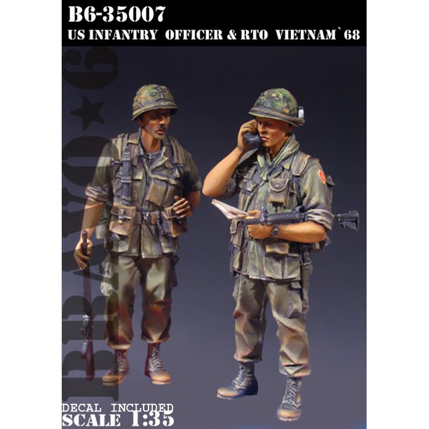 Bravo6 1:35 US Infantry Officer & RTO Vietnam '68 - 2 Resin Figures #B6-35007 - Walmart.com