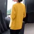 thumbnail image 7 of FRSASU T-Shirts for Women - Short Sleeve Basic Tees Solid Color Soft Crew Neck Loose Trendy Summer Casual Tops Yellow, 7 of 7