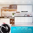 thumbnail image 3 of Luxrite Adjustable Square Gimbal LED Recessed Lights, 5 Color Selectable, Dimmable, Wet Rated, ETL Listed, 3 of 7