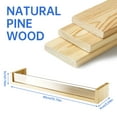thumbnail image 3 of NiHome Solid Wood and Acrylic Floating Shelves for Children's Rooms, Nurseries, Playrooms, Easy Installation Clear Panels Book Display, Safe Reading Environment for Infants and Toddlers (Set of 4), 3 of 7