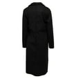 thumbnail image 6 of Women's Long Double-Breasted Woolen Coat - Fashion Solid Color Oversized Outerwear, Elegant Warm Winter Coat for Women, Black Size M, 6 of 6