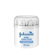 Johnson's Pure Cotton Swabs, 200 Count (Pack of 3)