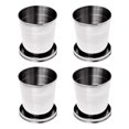 thumbnail image 1 of 4X Plegable Copa Telescopica Retractil de Deportes de Senderismo Camping 240ML Con, 1 of 5