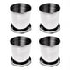 thumbnail image 1 of 4X Plegable Copa Telescopica Retractil de Deportes de Senderismo Camping 240ML Con, 1 of 5