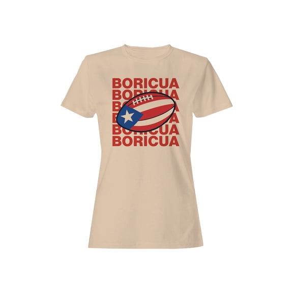 Boricua Football Pride Graphic Women's T-shirt