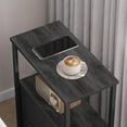thumbnail image 5 of PrimeCook Shop Small Narrow End Table, Set of 2, Side Table, Nightstand with 2 Cloth Drawers, Couch Table, for Living Room, Bedroom, Bedside, Charcoal Grey, 5 of 16