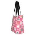 thumbnail image 7 of Horeoi Pink Christmas Cheer Print Shoulder Bag for Women Large Capacity Zipper Tote for Shopping Beach Travel Gym with Inner Pocket, 7 of 7