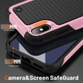 thumbnail image 6 of JTCASES for iPhone XR Case, Hybird PC TPU Anti-slip, Shockproof  Bumper, Military Drop Resistant, Rugged Heacy Duty Full Body Protective Shell for iPhone XR, Slim Fit for Girls Men, Pink, 6 of 9