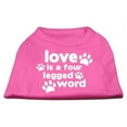 thumbnail image 1 of Love Is A Four Leg Word Screen Print Shirt Bright Pink Xxxl (20), 1 of 1