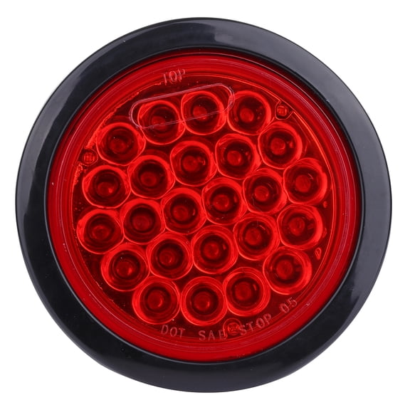 CCIYU Truck Side Marker Lamp Universal 6x Red 24LED Tail Lamp Side Marker Clearance Light Bulbs for Truck Bus Boat Trailer Pickup Indicator Light Side Marker Assemblies