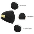 thumbnail image 3 of Pompompurin Winter Beanie Hats for Men Women, Warm Cozy Knitted Cuffed Skull Cap, 3 of 8