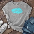 thumbnail image 2 of Pompotops Mode Femmes T-Shirt Imprimé Soleil Lune Col Rond Manches Courtes Tee Décontracté, 2 of 3