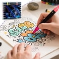 thumbnail image 2 of C Plastic Dual Tip Two Color Glitter Marker Pen With Fine Point For Art Planner Coloring 0.4Oz 6.1X0.47 Inches, 2 of 6
