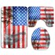 thumbnail image 1 of Juego de alfombras de baño ABPHQTO Bandera americana 3 piezas Alfombra de baño Alfombra de contorno y tapa de inodoro, 1 of 2