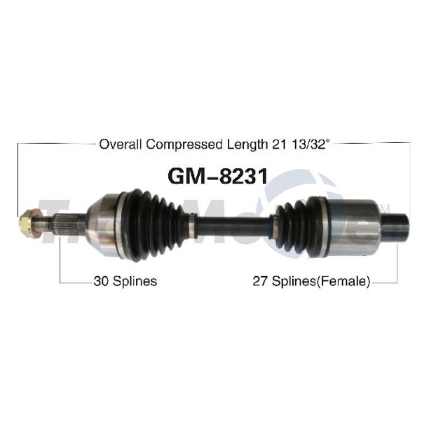 OE Replacement for 20062009 Pontiac G6 Front Right CV Axle Shaft (GT