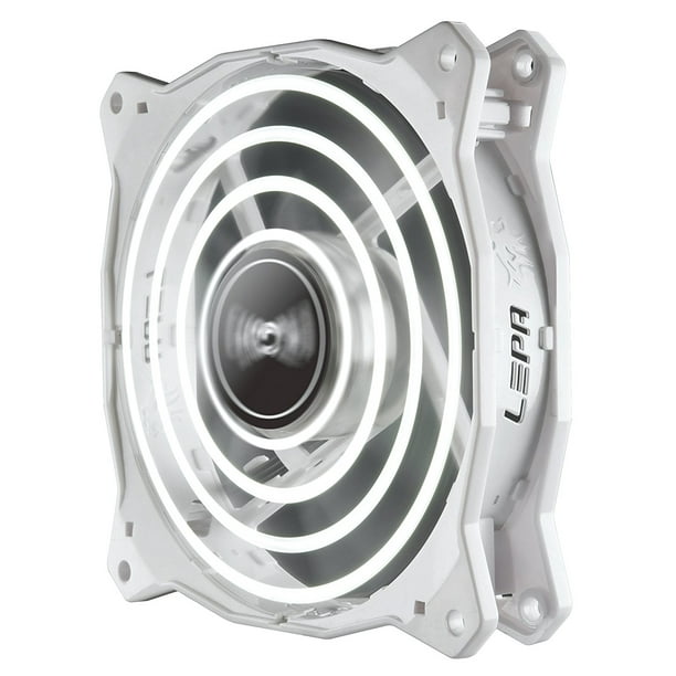 Pc Fans, Advance 120mm High Performance Led Silent Cooling Fan Pc, White -