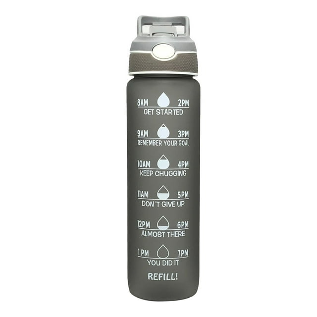 Kyusrd Offres d'Été pour Patio Extérieur! Bouteille d'Eau de Sport Extérieure BPA Pulvérisation Portable Étanche Tourisme Randonnée Camping Bouteille 1000ml