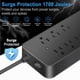 thumbnail image 4 of BOPARTE USB Multicontacto, Regleta de 1,2 m, 8 Salidas, 3 Puertos de Carga USB, (5 V / 2 A), 1 Puert, 4 of 8