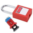 thumbnail image 3 of Miniature Circuit Breaker Lockout Device, Safety Circuit Breaker Lock Rustproof Multipurpose Strong Easy Installation High Strength  for Industry MPCO+38mm Padlock,MPCI+38mm, 3 of 7