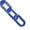 Blue, variant on Plastic Chain, 3/4 in x 50 ft, Black