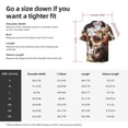 thumbnail image 5 of Kdxio Men's Hawaiian Shirt for Men Short Sleeve Shirt Rose Floral Skull Summer Casual Holiday Beach Button Down T-Shirts, 5 of 5