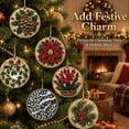 thumbnail image 6 of WEIOUKC 6PCS Wooden Christmas Ornaments Diamond Painting Kits for Adults, Christmas Diamond Art Hanging Pendant DIY Single-Side Craft Kit, for Tree & Wall Decor, 6 of 8