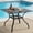 1 Square Table, variant on SOLAURA 37" Outdoor Patio Table with 1.57" Umbrella Hole, Square Metal Outdoor Patio Dining Table for 4-Person, Black