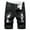 Black #1, variant on Mens Jean Shorts- Daily Solid Loose Quick Dry vacation Summer Casual Shorts