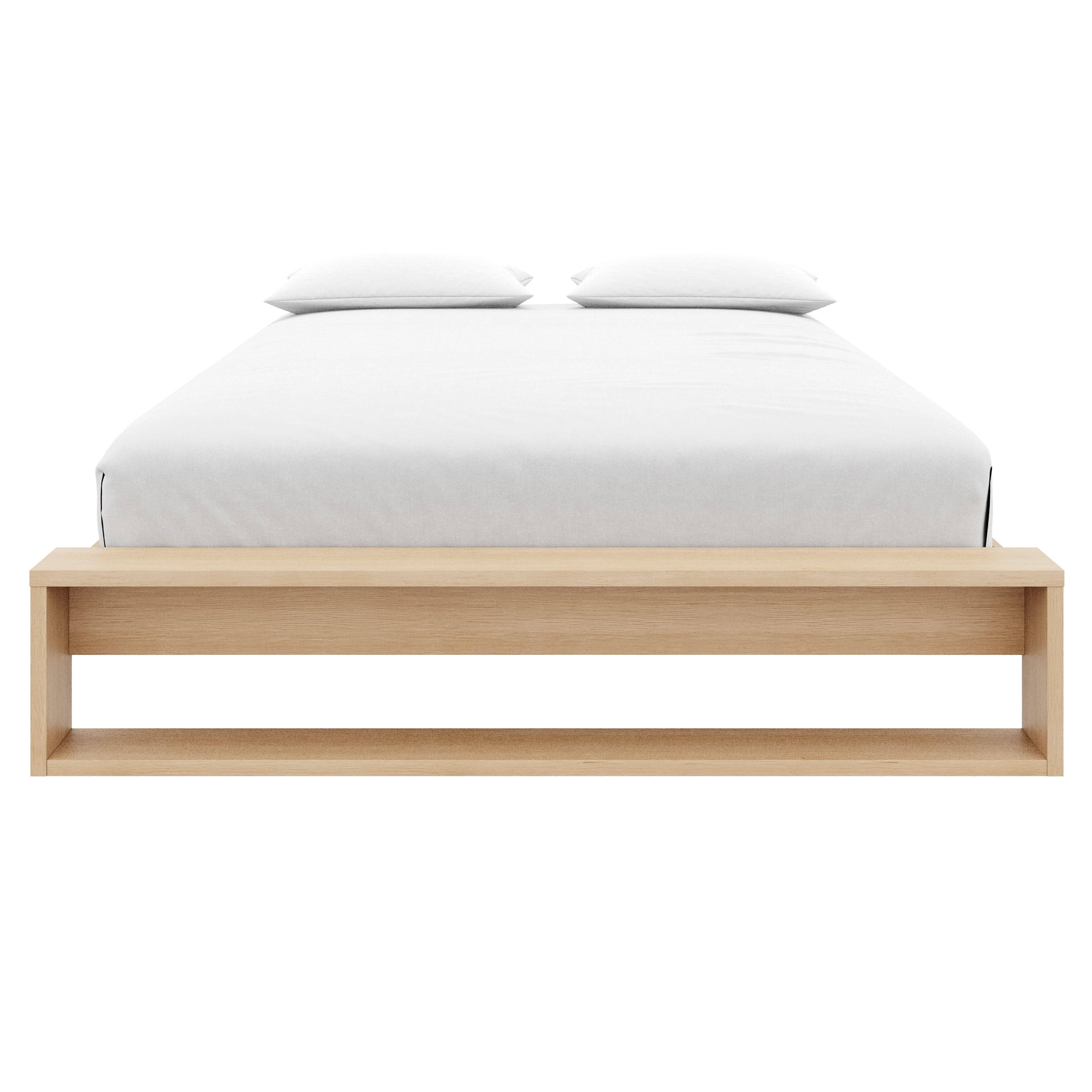 Nexera Gael 12" Platform Bed Frame with Slats, Queen