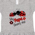 thumbnail image 4 of Inktastic My Papa Loves Me with Cute Ladybugs Girls Toddler Dress, 4 of 5