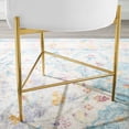 thumbnail image 4 of Tufted Counter Stool Chair, Set of 2, Velvet, Metal Steel, White, Modern Contemporary Urban Design, Bar Pub Cafe Bistro Hotel Restaurant Hospitality, 4 of 9