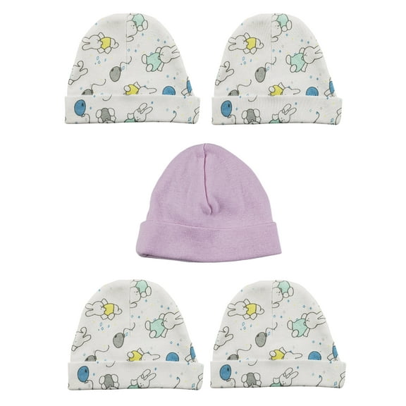 Bambini Girls Baby Cap (Pack of 5)